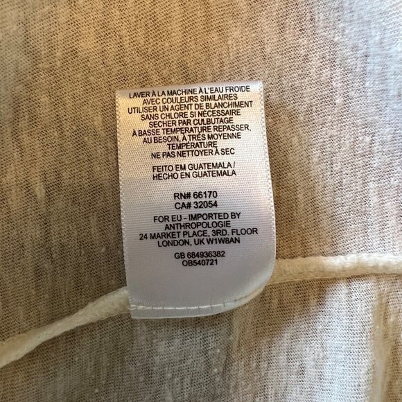 9-H15 STCL Off White V-Neck Postage Sleeveless Top - Picture 5 of 6